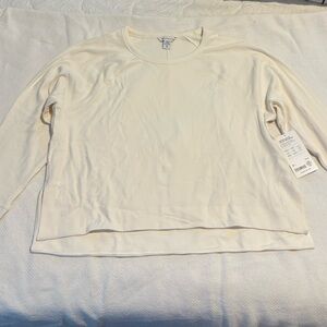 Athleta Coaster Luxe Rib High Hip Sweatshirt